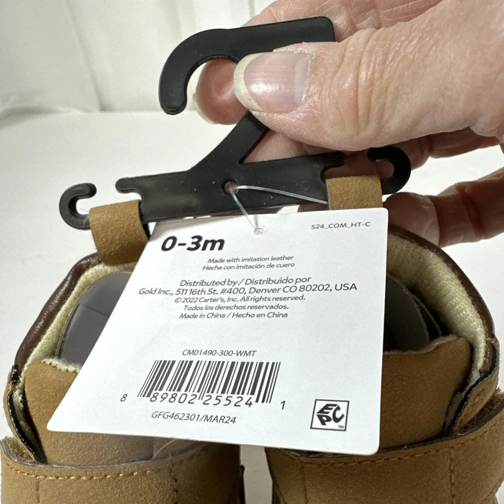 Carter's Child of Mine Brown Shoes For Baby 0-3 Months